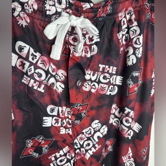 DC COMICS SUICIDE SQUAD NWT Men’s Pajama Pant Drawstring Closure Button Front XL - Picture 4 of 6